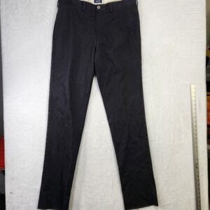 Lands End Mens Black Traditional Fit Chinos Pants Size 36x39 Unhemmed